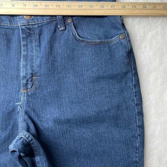 NWT Denim Rider Womens Blue Stretch Relaxed Tapered Leg Straight Jeans Size 14M - Picture 4 of 9